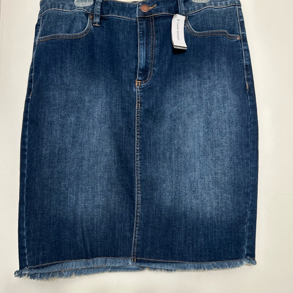 Lane Bryant Denim Mini Skirt - Blue NWT SZ 18